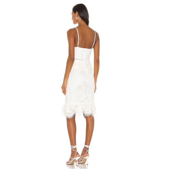 NEW LOVERS + FRIENDS Wanderlust White Lace Midi Dress Size Small - Picture 2 of 12